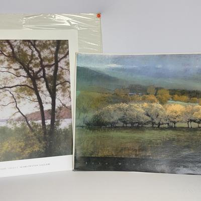 John Folchi “Lakeside Trees” And Seth Winegar “Misty View” Prints
