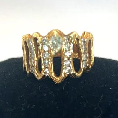 14k Gold And Diamond Ring 6g Total
