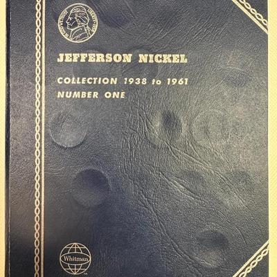 Classic Whitman Jefferson Nickel Album (1938-1961) - Partial Set with Silver War Nickels
