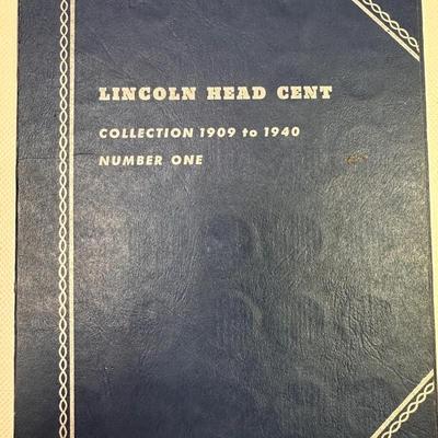 Lincoln Wheat Penny Collection 1909–1940 - Original 1949 Whitman Folder