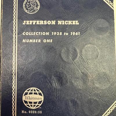 1938-1961 Whitman Jefferson Nickel Collection - Silver War Nickels