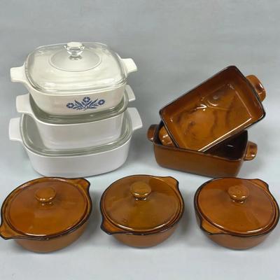 Vintage stoneware baking dishes