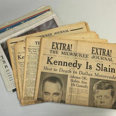 Historic events newspapers