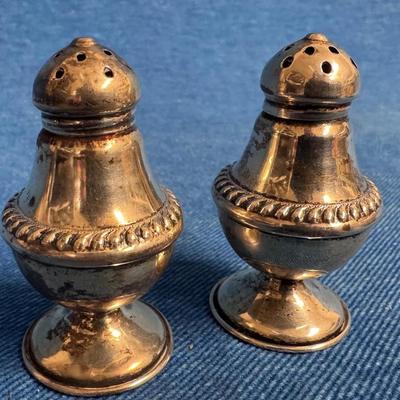 Vintage sterling silver salt shaker set