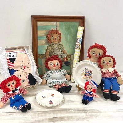 Unique raggedy ann and andy collectibles