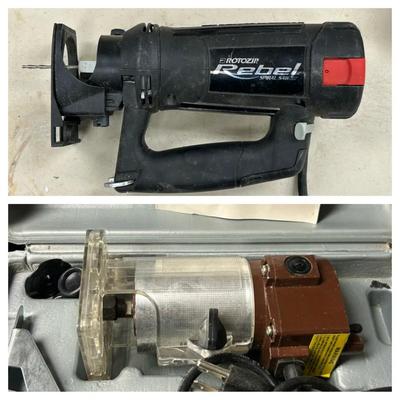 Heavy Duty Trim Router and RotoZip Rebel Type 1 Spiral Saw