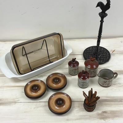 1980 s rustic revival kitchen dishes