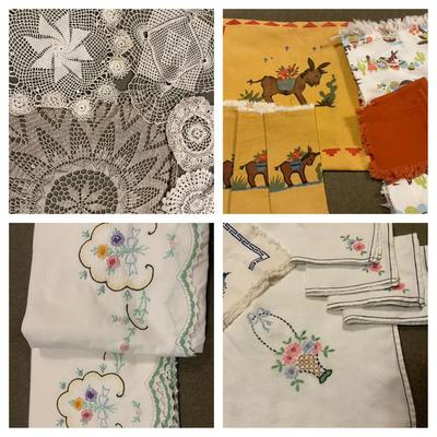 Unique linens some handcrafted