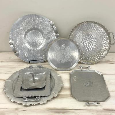 Stamped metal tray collection