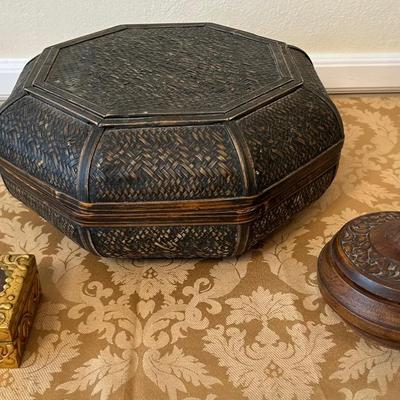 Lot of 3 Various Collectible Storage Items