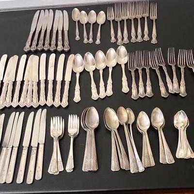 Century Old Sterling Silver Flatware Set / Partially Complete 