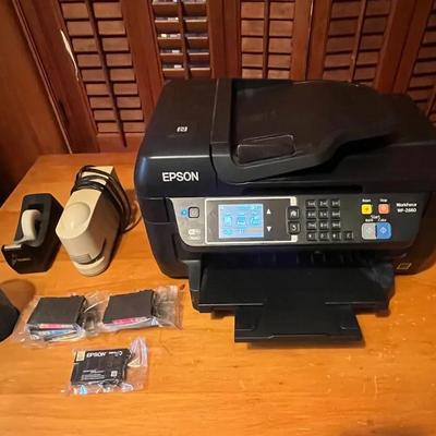 Office Lot Includes Epson Workforce WF 2660 Inkjet Printer-Copier And Scanner 