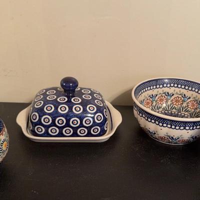 Boleslawiec Polish Pottery-handcrafted and hand-painted in Poland. 