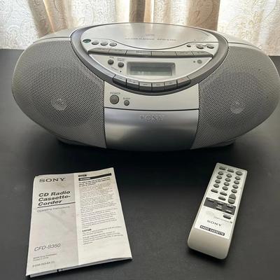 Vintage Sony CFD-S350 Radio/CD/Cassette Player Boom Box