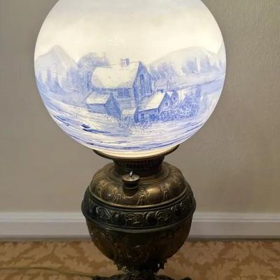 VTG “Gone With The Wind” Style Parlor Lamp