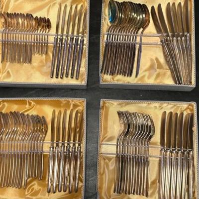 94pc Vintage German Set of WMF Silver-Plated Flatware