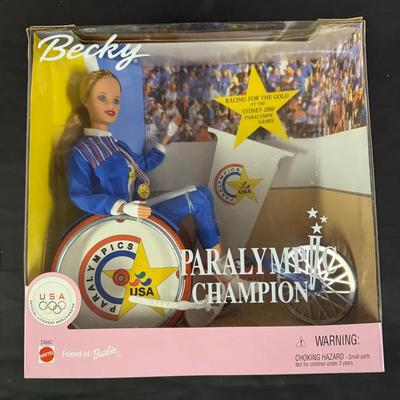 442: 1999 Paralympic Champion Becky Friend Of Barbie New In Box