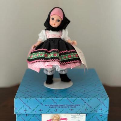 342: Madame Alexander “Yugoslavia” International Doll No. 589 with Original Box  Vintage Madame Alex