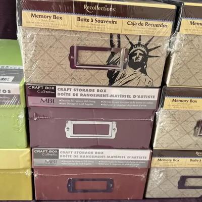 Lot 600:  Eight Unopened Photo/Memory Boxes