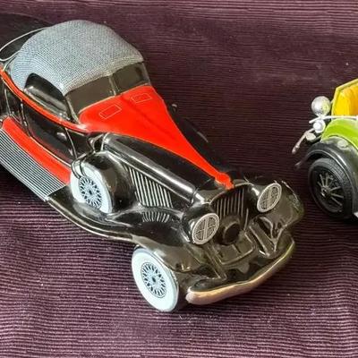 Lot 186:  Vintage Avon Automobile Bottle & Diecast Car Lot – Auburn 1932 Decanter & Tootsietoy Ford 