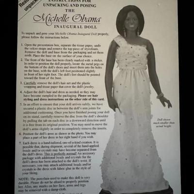 274: Danbury Mint Michelle Obama Inaugural Doll