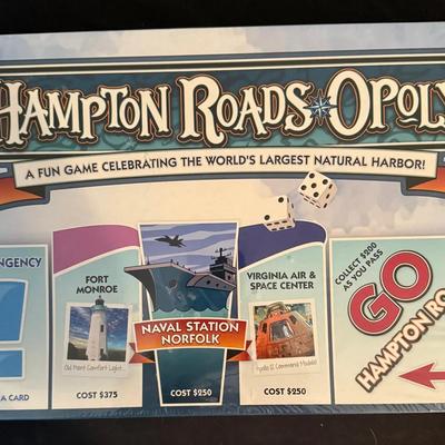 478: Hampton Roads-Opoly Board Game – New & Sealed – Local Monopoly-Style Game