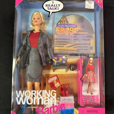 204: 1999 Working Women Barbie New In Box 