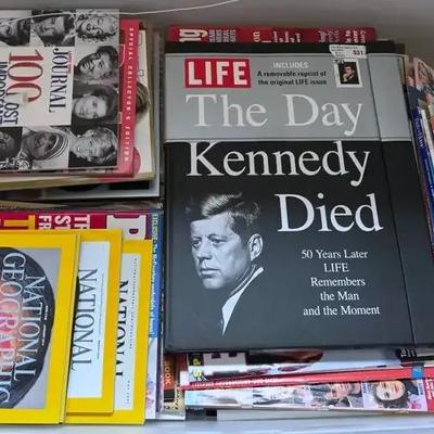 Lot 184:  Tote Of LIFE Book And Past Magazines