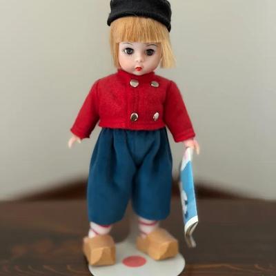 326: Madame Alexander International Miniature Netherlands Boy Doll  Vintage Madame Alexander Interna