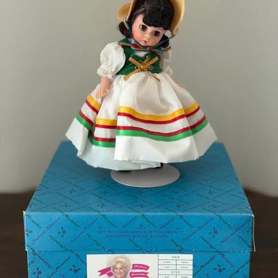 320: Madame Alexander International Miniature “Canada” Doll #534  Vintage Madame Alexander Internati