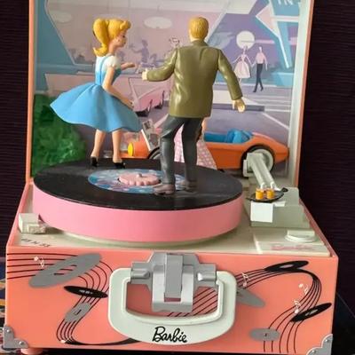 Lot 174:  Vintage Barbie “Let’s Go to the Hop” Action Musical Diorama w/ Box – Plays “At the Hop”