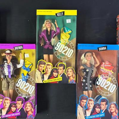 422: 1991 Mattel Beverly Hills, 90210 Doll Lot Brandon Dylan Kelly Brenda Donna – New in Boxes