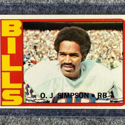 1972 Topps NFL O.J. Simpson #160