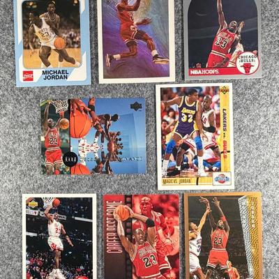 NBA Michael Jordan Lot #1 - 8 cards total.