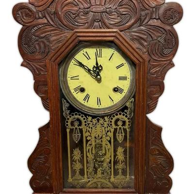 Antique Gingerbread Mantel Clock