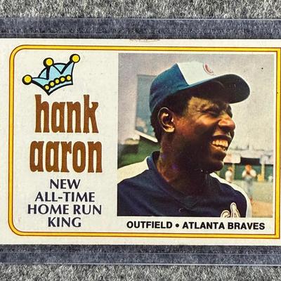 1974 Topps MLB Hank Aaron - New All-Time Home Run King #1- see description