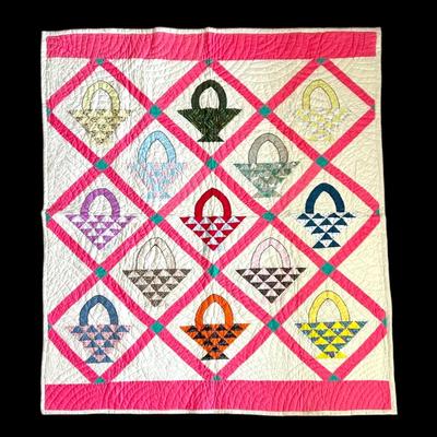 Basket Quilt (82’’ x 70’’)