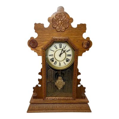 Antique Ingraham Gingerbread Mantel Clock