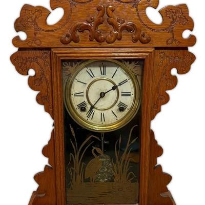 Antique Welch Gingerbread Mantel Clock