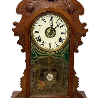 Antique Gingerbread Shelf Clock
