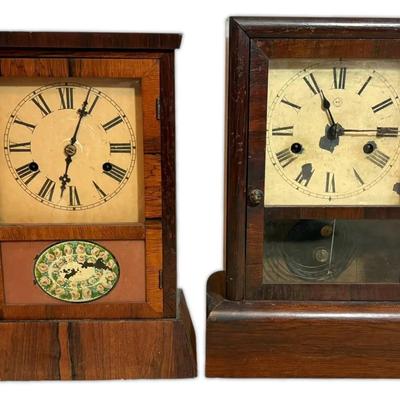 Two Antique Seth Thomas 30-Hour Spring Clocks