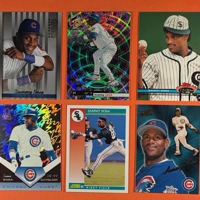 MLB Sammy Sosa Lot - 6 cards total.