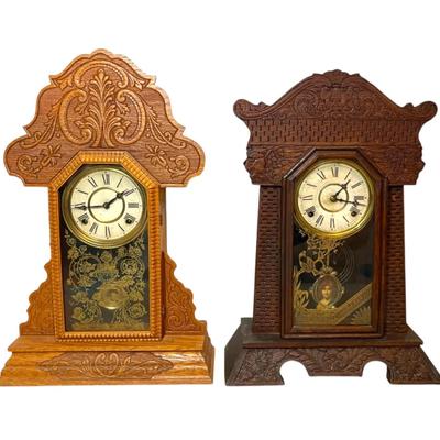 Antique Welch & Gilbert Gingerbread Clocks (Need Repairs)