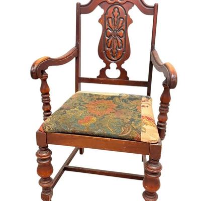 Upholstered Wooden Chair 