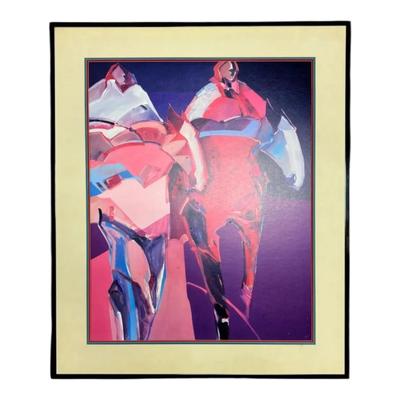 Framed “Pony Masks” Print By Veloy Vigil (26”x32”)