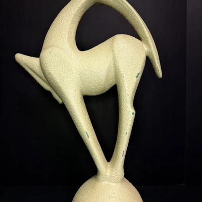 Haeger Pottery 1989 Antelope Gazelle Sculpture 