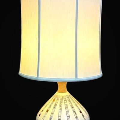 MCM Quartite Ceramic Tile Lamp (34” Tall)