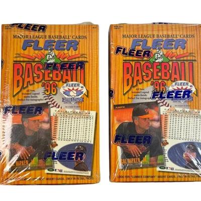 Factory Sealed 1996 Fleer Baseball Card Boxes