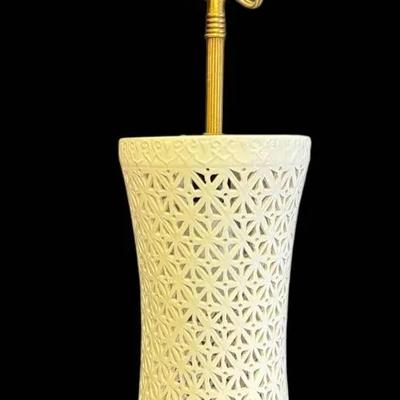 White Ceramic Swag Lamp
