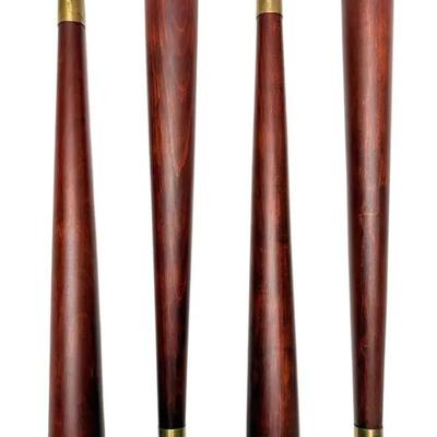 16” Brass Tipped MCM Table Legs